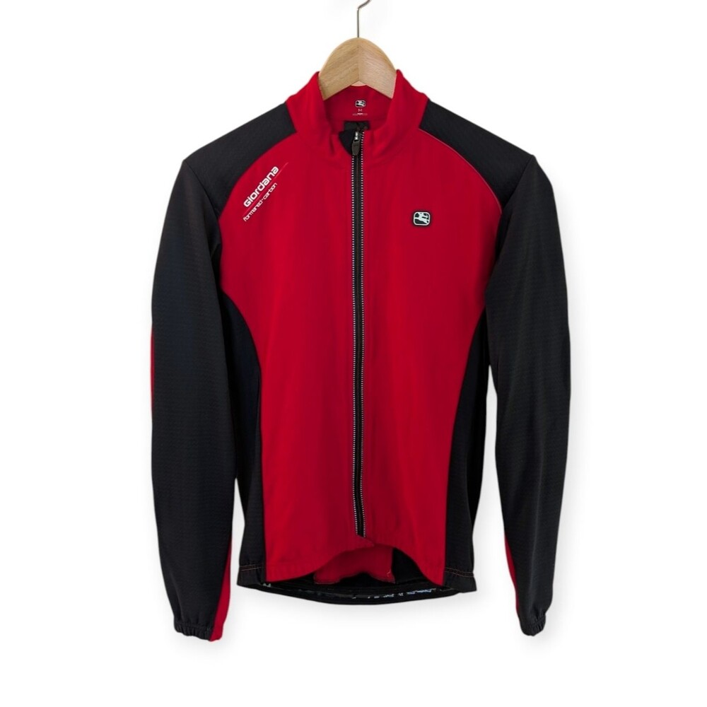 Giordana Men's Red & Black Classic Cycling Jacket Medium